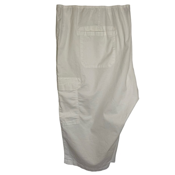 Chaps Women's White Cotton Drawstring Waist Capri Pants. Sz 3X - Picture 1 of 15